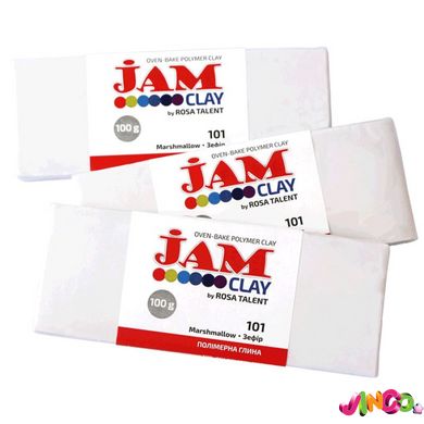 50100101 Пластика Jam Clay, Зефір (Білий), 100г, ROSA TALENT