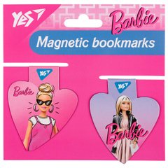 708110 Закладки магнітні Yes "Barbie heart", 2шт