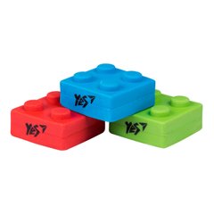 Ластик фігурний YES "Blocks", 3 кол./уп. (560527)