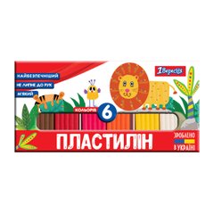 Пластилін 1 Вересня "Zoo Land", 6 кольорів , 120г, Україна (540512)