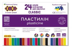 ZB.6236 Пластилін CLASSIC 24 кольорів, 480г, KIDS Line