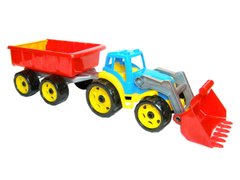 3688 Іграшка "Трактор з ковшем и причепом ТехноК"