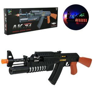Автомат арт. AK-74 батар., свіло, звук,в коробці 41*14*4см