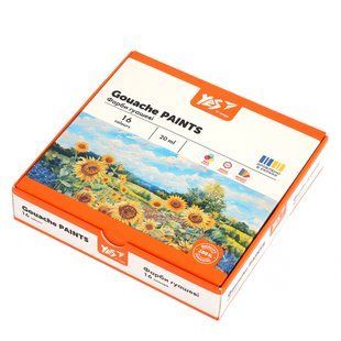Фарби гуашеві Yes Orange Line 16 кольорів 20 мл (230433)