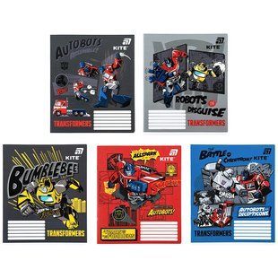 Зошит шкільний Kite Transformers TF26-232, 12 аркушів, клітинка