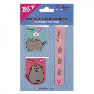 Закладки магнітні Yes Pusheen, 3 шт. (708350)