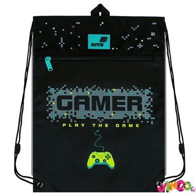 Сумка для взуття Kite 601M Play the Game (K26-601M-10), Чорний