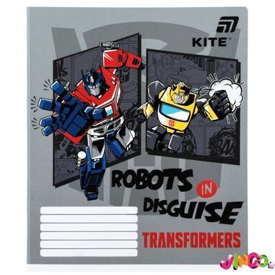 Зошит шкільний Kite Transformers TF26-232, 12 аркушів, клітинка