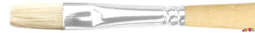 Кисточка "Roubloff", щетина, плоская, длинная ручка, покрыта лаком, №36
