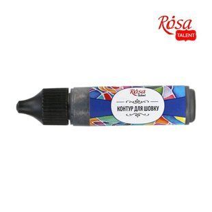 17810 Контур для шовку, Срібло, 20мл, ROSA TALENT