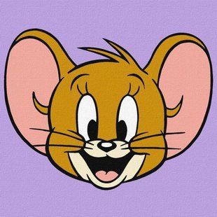 KHO1409 Набір для розпису по номерах для дітей WB "Tom and Jerry: Милий Джеррі" 15х15см