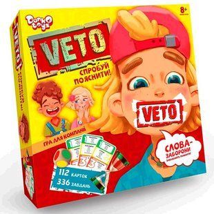 Настільна розважальна гра "VETO" укр, VETO-01-01U