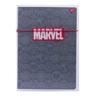 764425 Зошит А4 48 кл. в пластиковій папці з малюнком MARVEL BLACK YES
