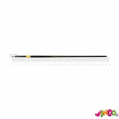 Пензель синтетика овальна Yellow stripe 1017 №2 довга ручка KOLOS