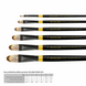 Пензель синтетика овальна Yellow stripe 1017 №2 довга ручка KOLOS