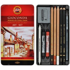 Набор художественный GIOCONDA 8890, 10 предметов, металлическая упаковка