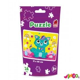 Puzzle in stand-up pouch "Fairy cat" RK1130-06