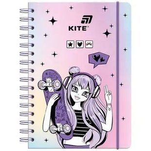 K26-190 Блокнот на спіралі А5, 80 арк., кл., Anime Dream