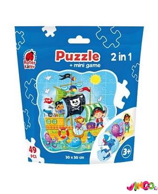 RK1140-04 Puzzle in stand-up pouch "2 in 1. Pirates" RK1140-04