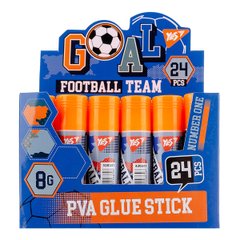 320241 Клей-олівець YES, 8г, PVA Football