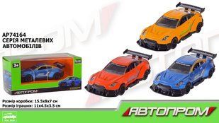 Машина мет. АВТОПРОМ арт. AP74164 1:36,3 кольора,коробка 15*8*7см