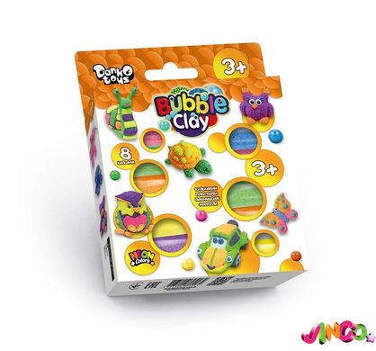 Креативна творчість "BUBBLE CLAY" BBC-04-01U, в коробці 8 кольорів "Danko Toys"