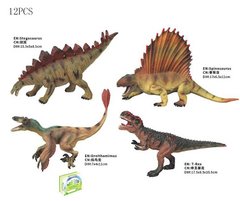 107645 Набор динозавров Q 9899 H 07 (12 2) 4 вида, ЦЕНА ЗА 1шт 12 ШТУК В БЛОКЕ