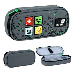 74493 Пенал Kite 662 Pixel, сірий