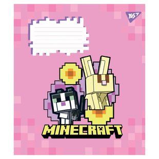 767587 А5 18 лін. Yes Minecraft Flowers, зошит учнівський шкільний