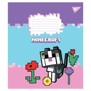 767587 А5 18 лін. Yes Minecraft Flowers, зошит учнівський шкільний
