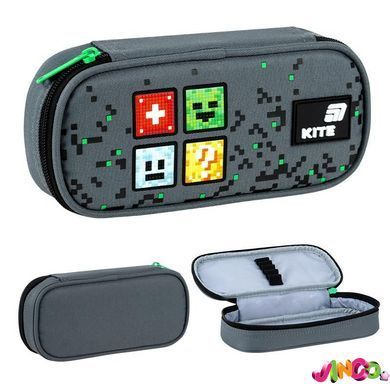 74493 Пенал Kite 662 Pixel, сірий