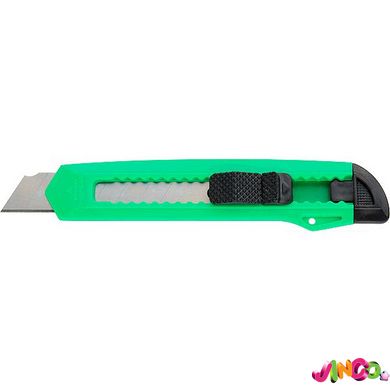 Нож канцелярский, 18мм, зеленый (D6526)
