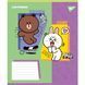 767640 А5 12 кос. Yes Line Friends Funny, зошит учнівський шкільний