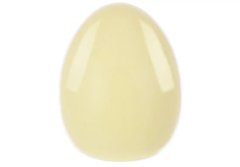 495-444 Декор порцеляновий у формі яйця 8.2 8.2 10.3см, колір жовтий