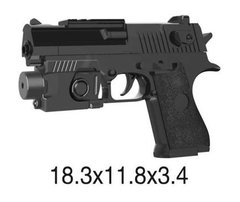 ЧП194595 Пистолет 08-1 (288шт 2) лазер,пульки водяные, в пакете 22 14 см