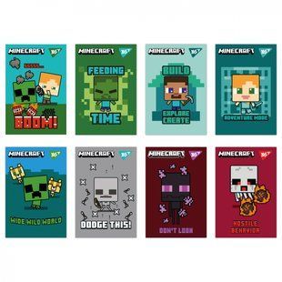 Блокнот YES А7/48 кл клей YES Minecraft (152110)