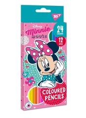 290605 Олівці кольорові YES 12 24 кол. Minnie Mouse
