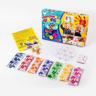 Пальчикові фарби DANKO TOYS Моя перша творчість, 7 кольорів (РК-01-02)