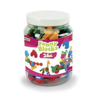 Конструктор "Funny blocks" - 24 шт (мала банку), 41940