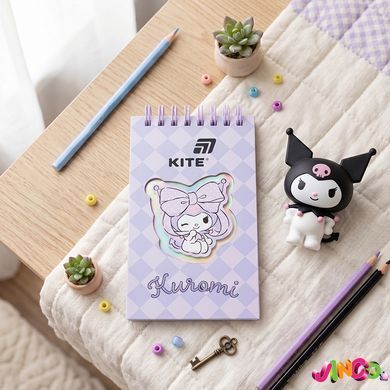 Блокнот на спіралі Kite Kuromi HK26-279-2, 80 аркушів, лінія