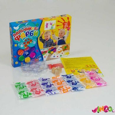 Пальчикові фарби DANKO TOYS Моя перша творчість, 7 кольорів (РК-01-02)