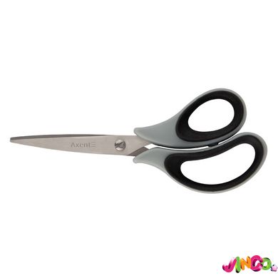 6101-01-А Ножиці Duoton Soft, 16,5 см, сіро-чорні