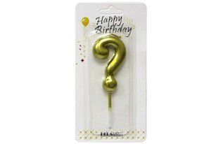 Свічка Знак ? золото, висота 6см.,YY13g