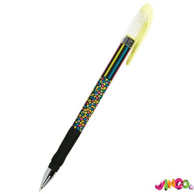 AB1049-34-A Ручка кулькова Neon mosaic, синя