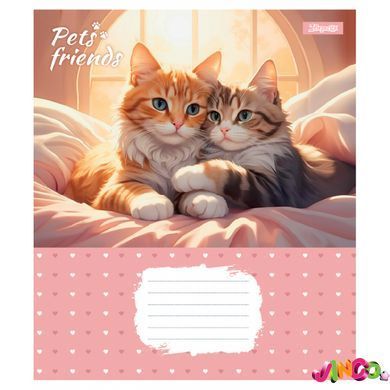 Зошит учнівський шкільний, 768067 А5 12 лін. 1B Pets Frinds