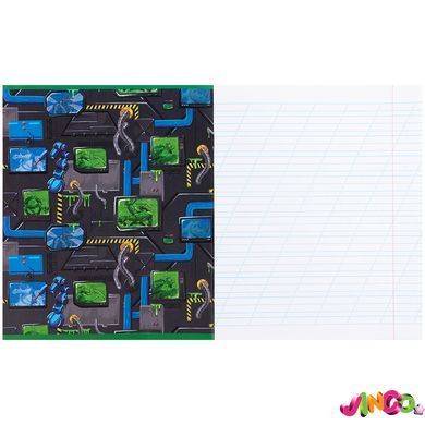 Зошит шкільний Kite Ninjia Turtles NT26-235, 12 аркушів, коса лінія