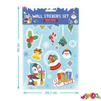 Набор настенных наклейок Dodo Рождество пингвинчика (300306)