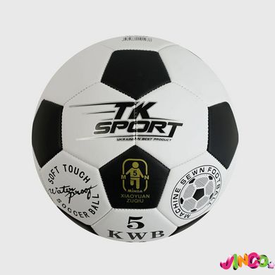 132369 М`яч футбольний C 55045 "TK Sport" 1 вид, вага 330 грамів, матеріал ТРЕ, розмір №5