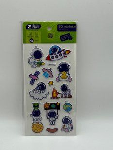ZB.63338 3D наліпки Блакитний космос 18 см, KIDS Line