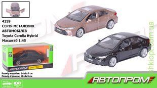 Машина мет. АВТОПРОМ арт. 4359 1:45 Toyota Corolla Hybrid, відчиняються двері, короб.14* 6*7см